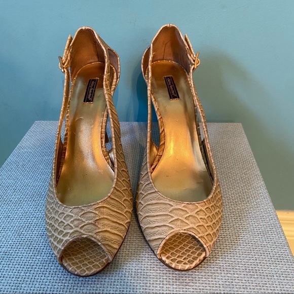 Daisy Fuentes open toe slingback heels - Picture 2 of 9